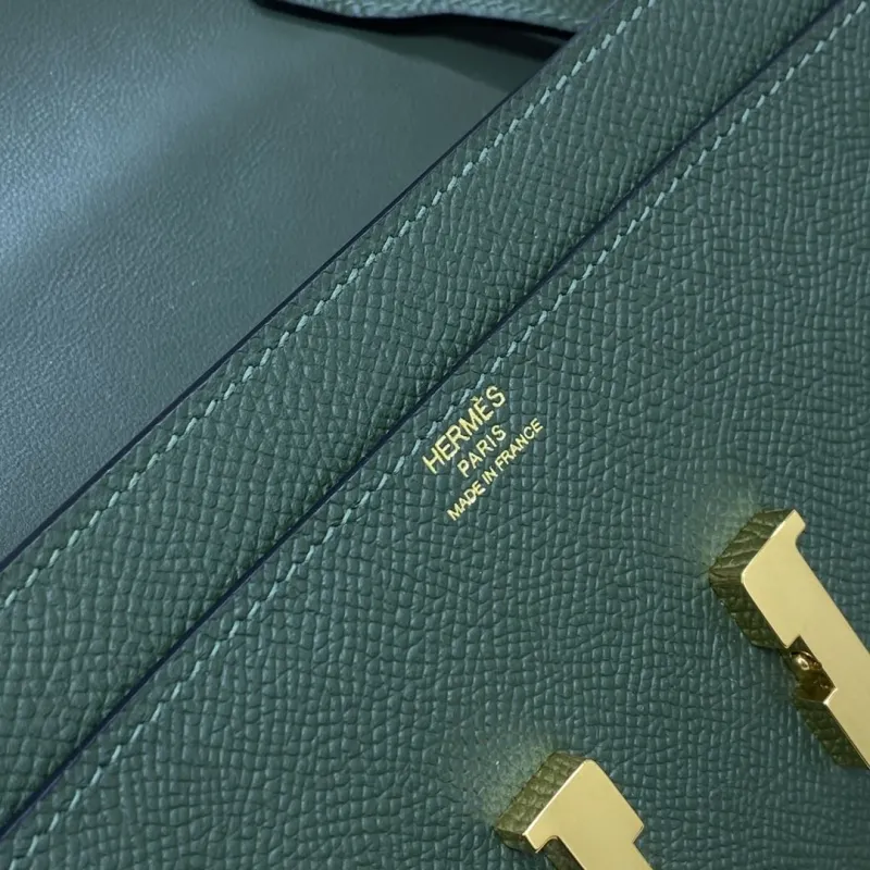 Hermes Green Crossbody Satchel Bag 325 - Image 8