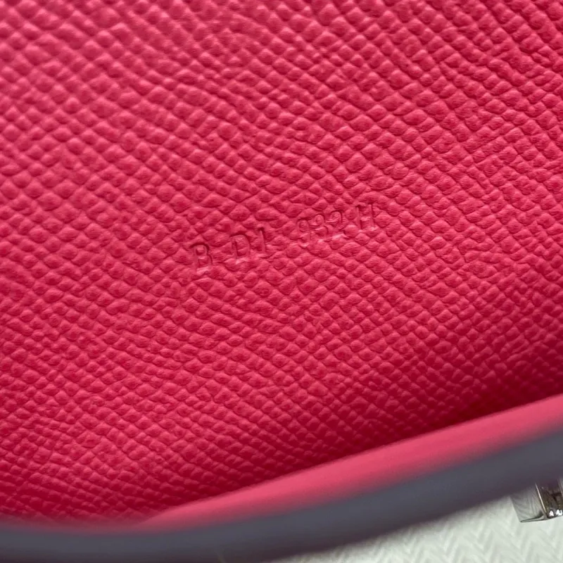 Alternative view of Hermes Pink Leather Crossbody Satchel Bag 326
