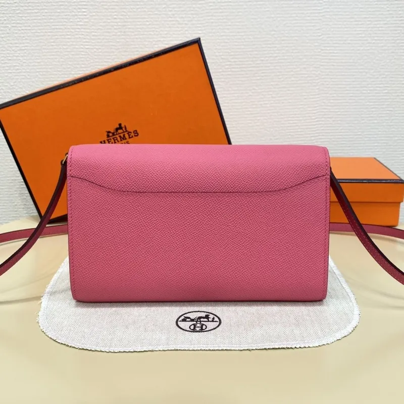 Hermes Pink Crossbody Bag 327 - Image 3