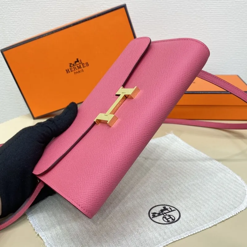 Hermes Pink Crossbody Bag 327 - Image 5