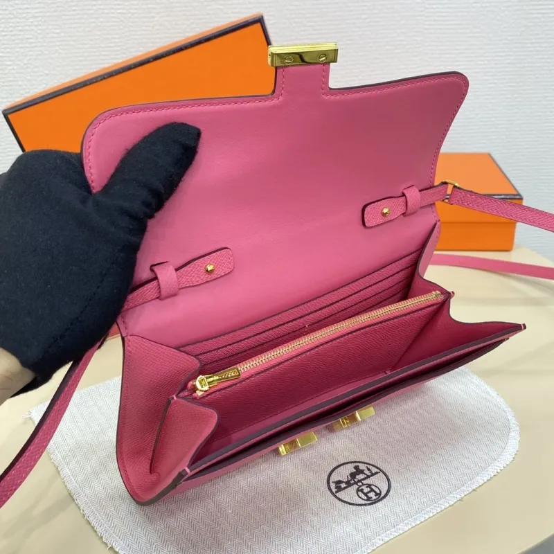 Hermes Pink Crossbody Bag 327 - Image 10
