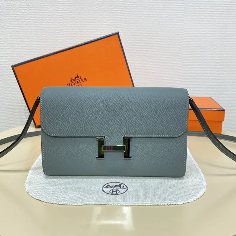 Hermes Gray Crossbody Satchel Bag B.D1.932H