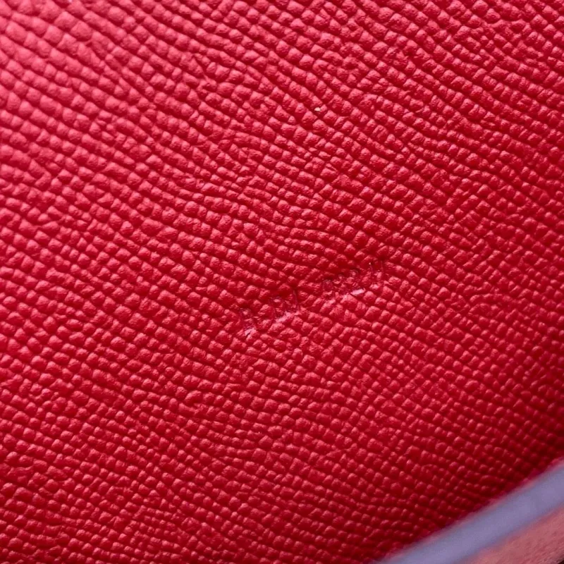 Alternative view of Hermes Red Leather Satchel Bag 332