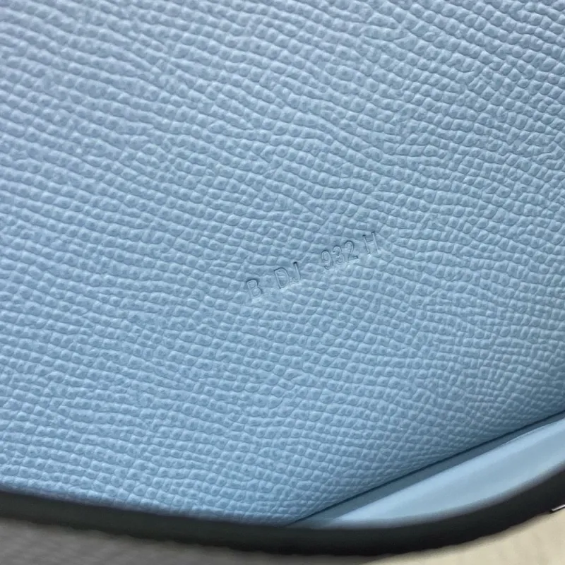 Alternative view of Hermes Light Blue Crossbody Satchel Bag 335