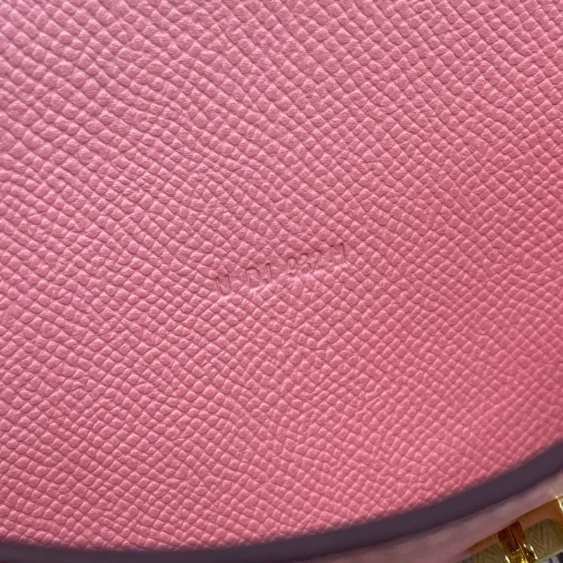 Alternative view of Hermes Pink Leather Crossbody Bag 337