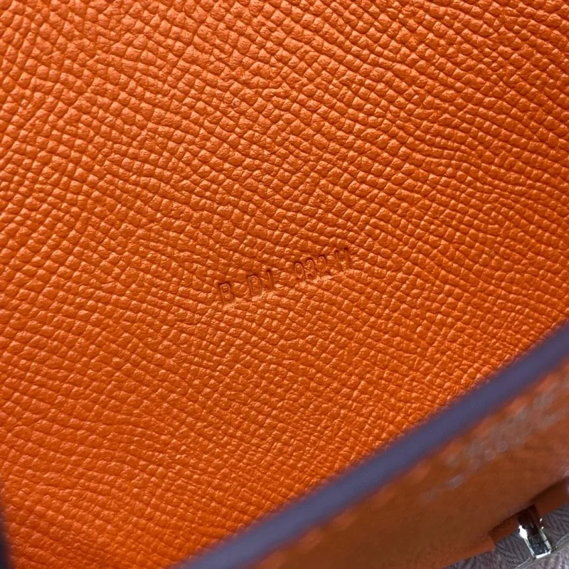 Alternative view of Hermes Orange Crossbody Satchel Bag 338