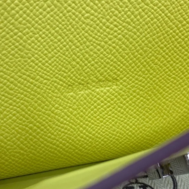 Alternative view of Hermes Lime Yellow Crossbody Satchel Bag