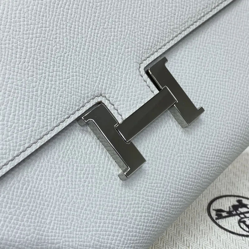Hermes Light Gray Crossbody Satchel Bag U DJ 932 H - Image 6