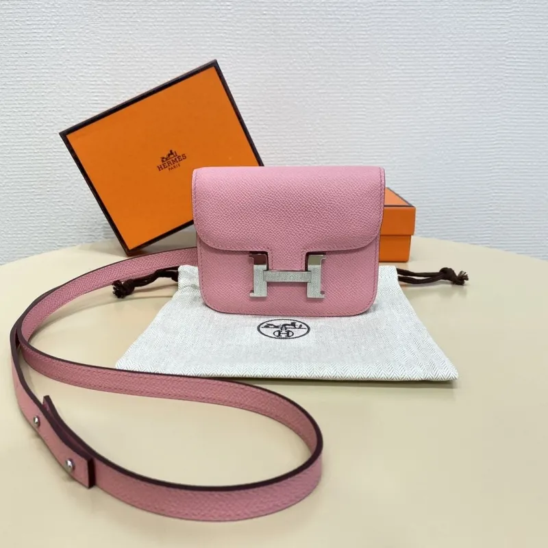 Hermes Pink Mini Crossbody Bag