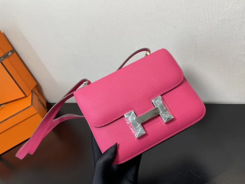 Hermes Hot Pink Satchel Bag 356