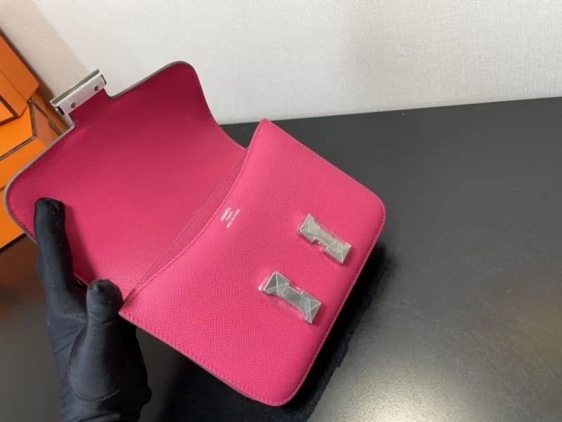 Hermes Hot Pink Satchel Bag 356 - Image 4