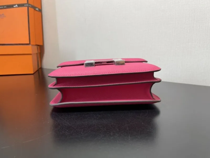 Hermes Hot Pink Satchel Bag 356 - Image 5