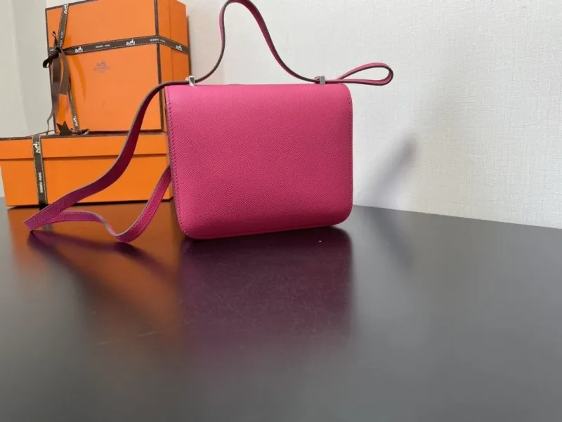Hermes Hot Pink Satchel Bag 356 - Image 7