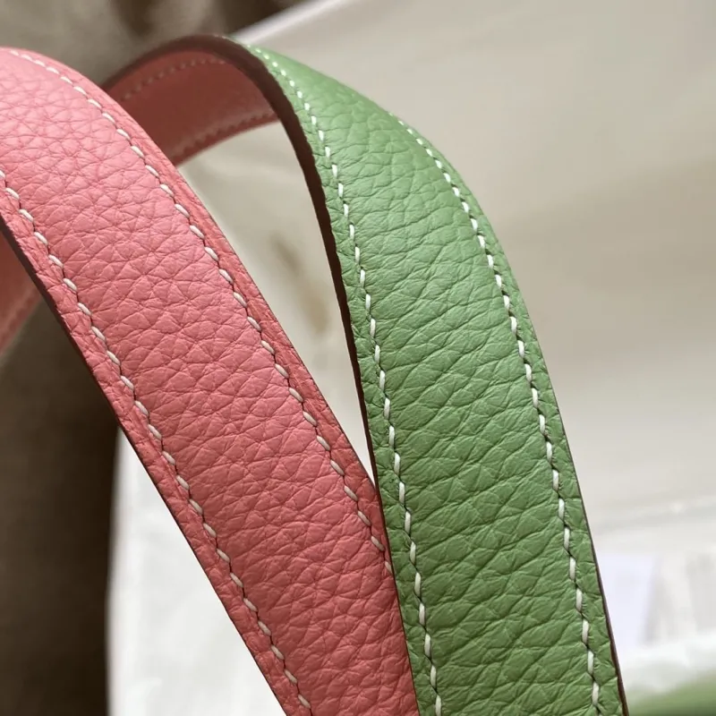 Hermes Green Leather Tote Bag - Image 4