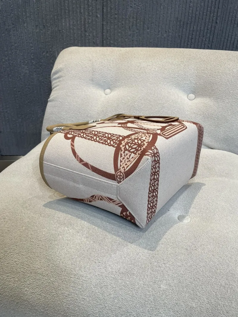 Hermes Beige Brown Tote Bag 88 - Image 6