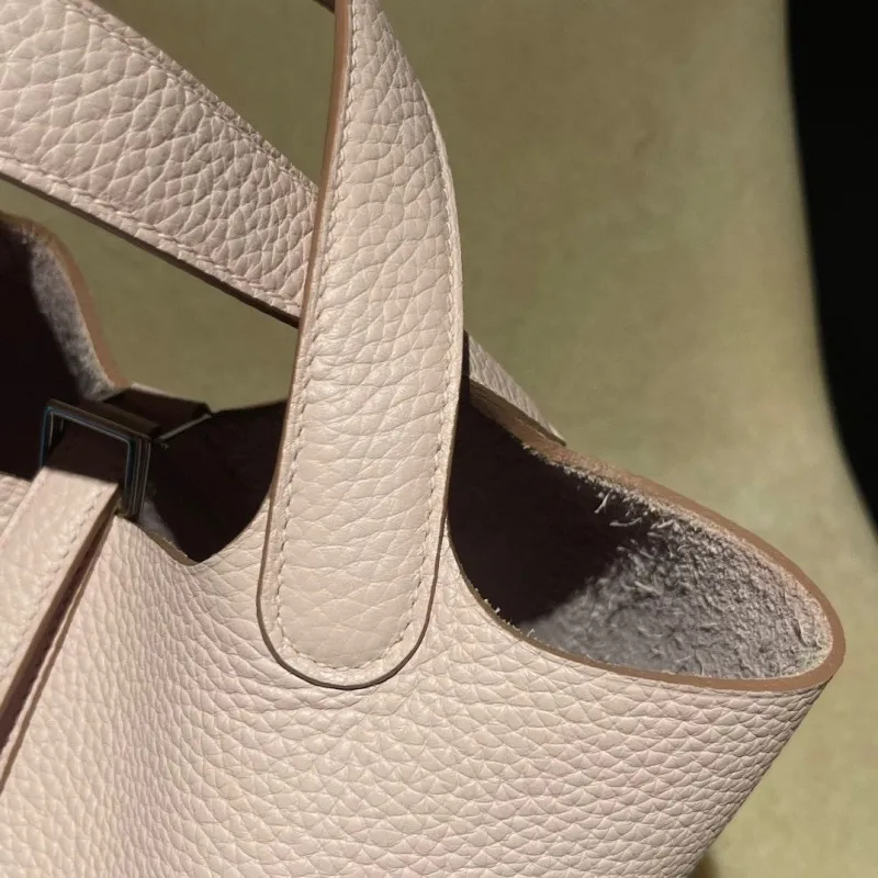 Hermes Pale Pink Bucket Bag 95 - Image 3