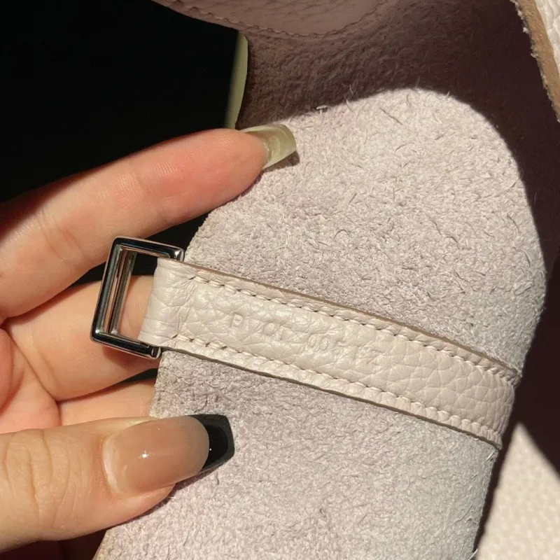 Hermes Pale Pink Bucket Bag 95 - Image 6