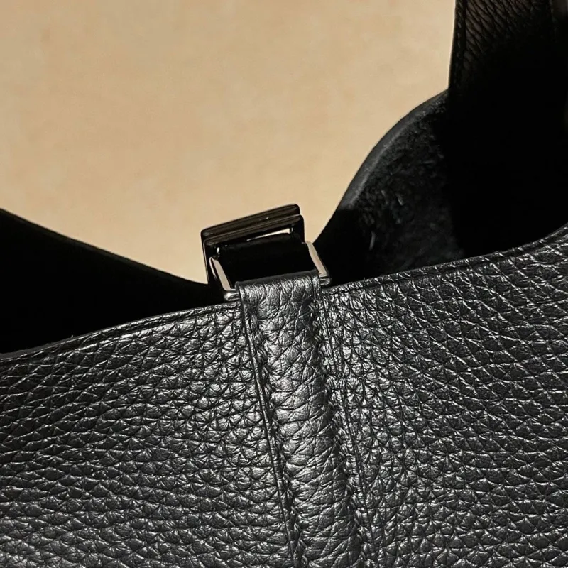 Hermes Black Bucket Handbag 98 - Image 5
