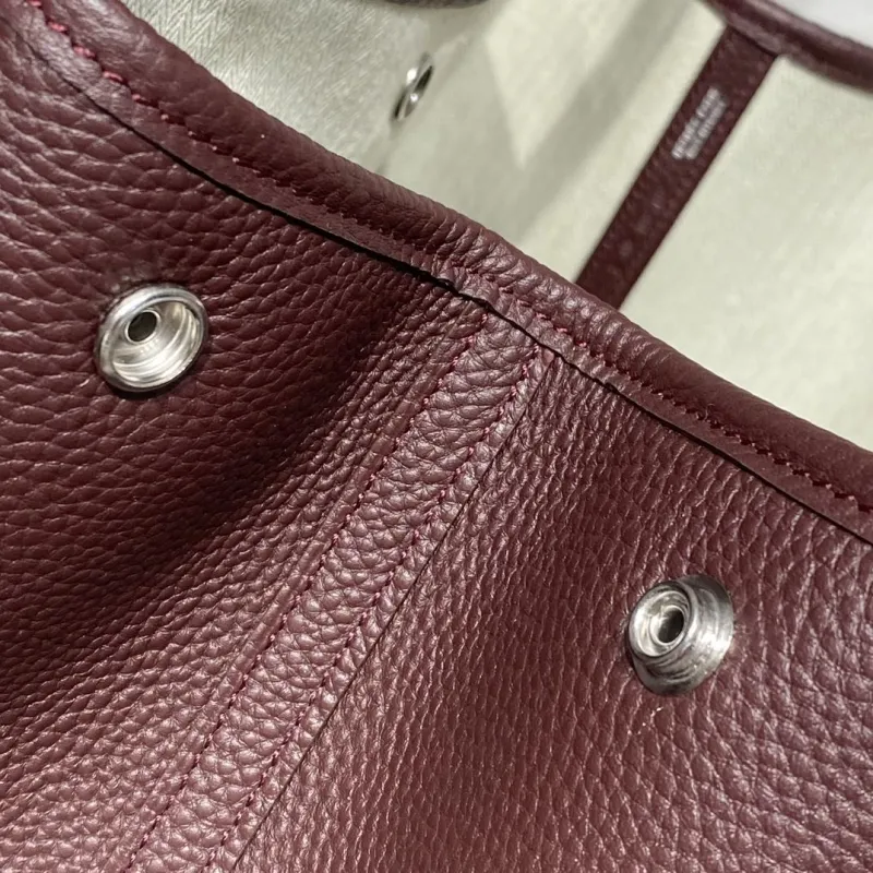 Hermes Brown Leather Tote Bag 118 - Image 5