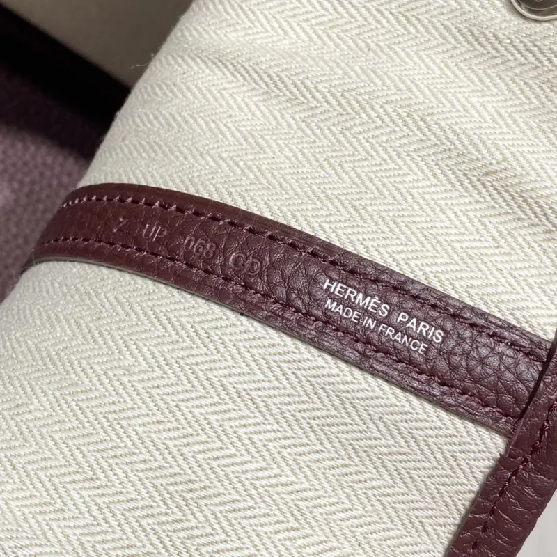 Hermes Brown Leather Tote Bag 118 - Image 6