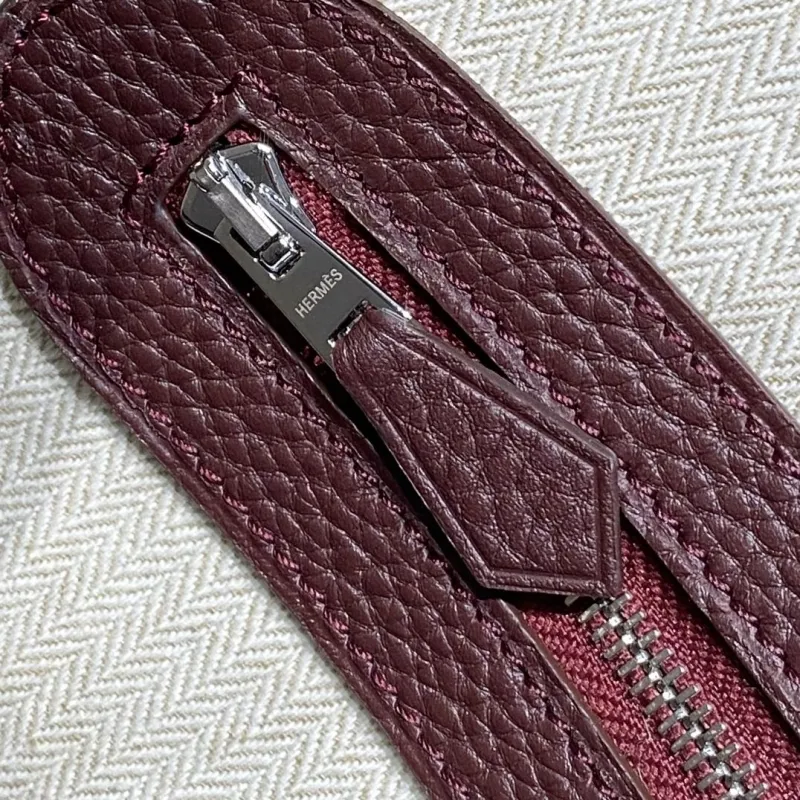 Hermes Brown Leather Tote Bag 118 - Image 7