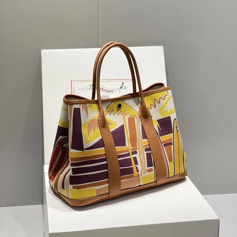 Hermes Tropical Print Tote Bag 142