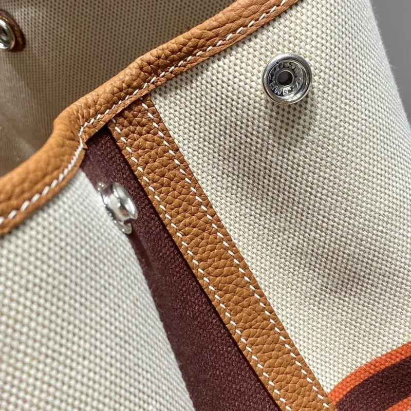 Hermes Multicolor Canvas Tote Bag 143 - Image 6