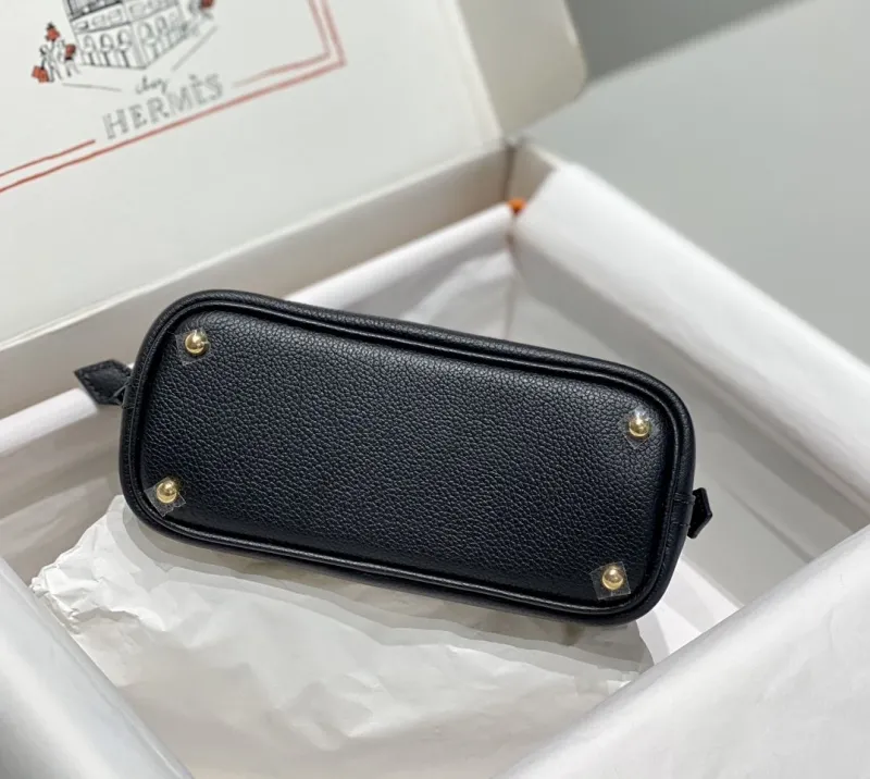 Hermes Black Top Handle Bag 19 - Image 4
