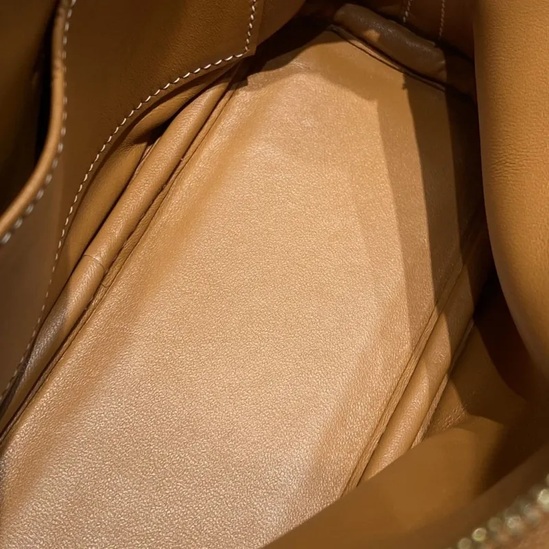 Hermes Brown Top Handle Bag 25 - Image 9
