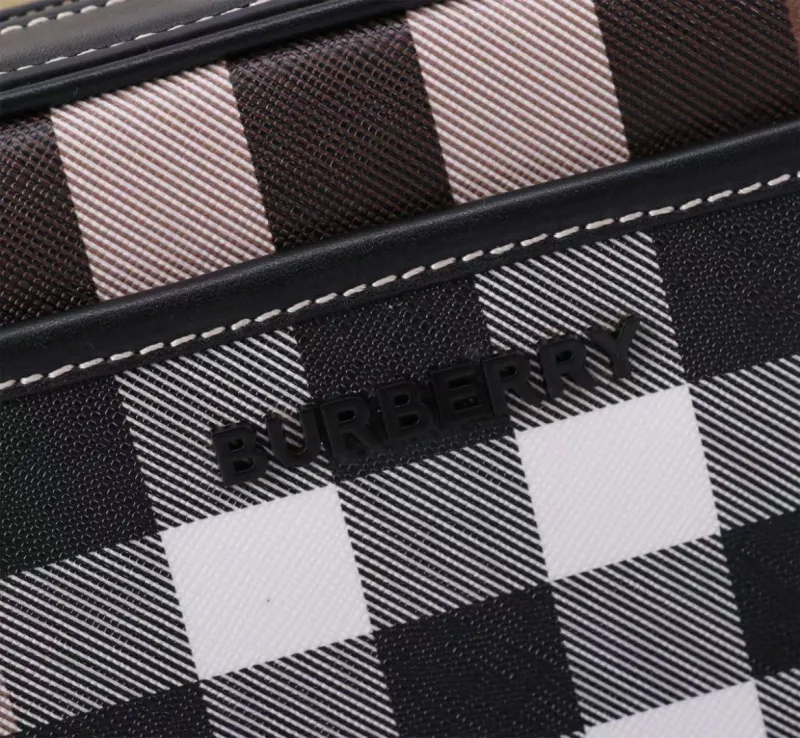 Burberry Brown Check Crossbody Bag - Image 4