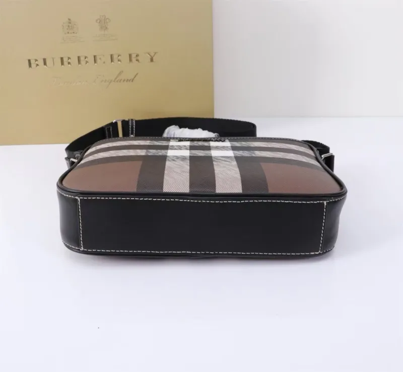 Burberry Brown Check Crossbody Bag - Image 5