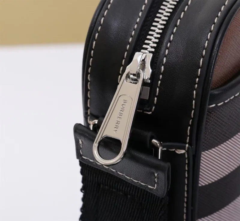 Burberry Brown Check Crossbody Bag - Image 6