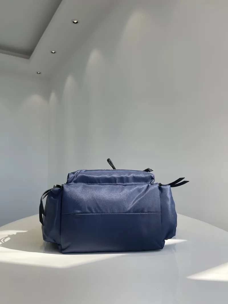 Burberry Navy Blue Nylon Backpack - Image 6