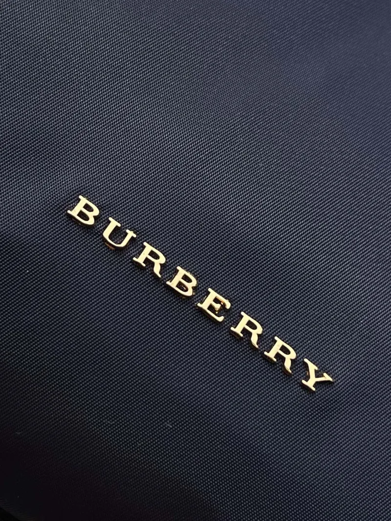 Burberry Navy Blue Nylon Backpack - Image 7