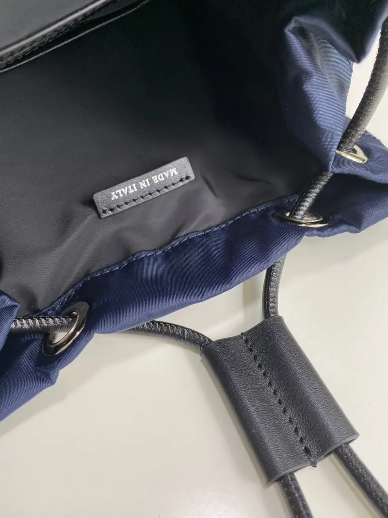 Burberry Navy Blue Nylon Backpack - Image 5