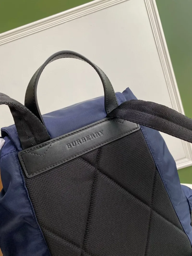 Burberry Navy Blue Nylon Backpack - Image 7