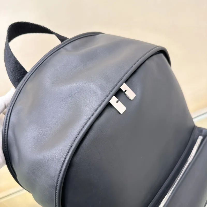 Burberry Dark Gray Leather Backpack - Image 5