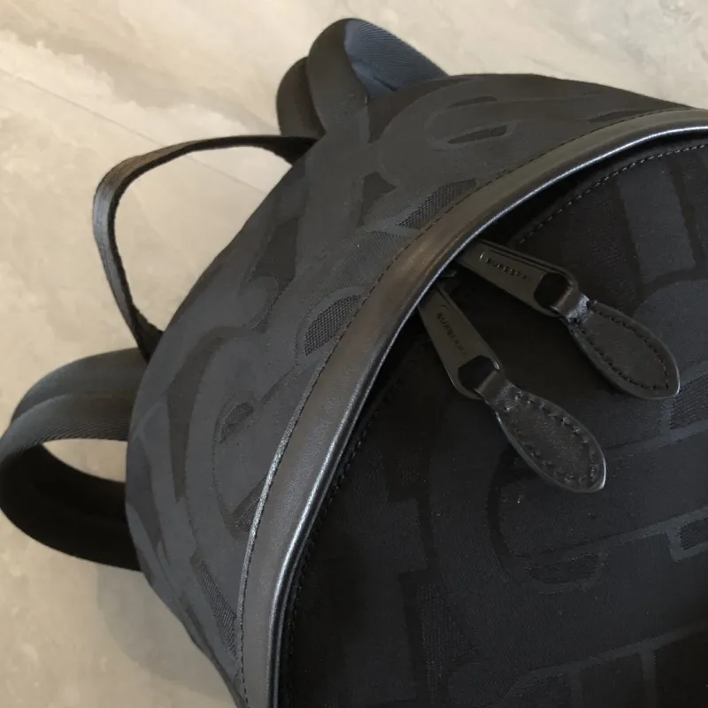 Burberry Black Monogram Backpack - Image 9