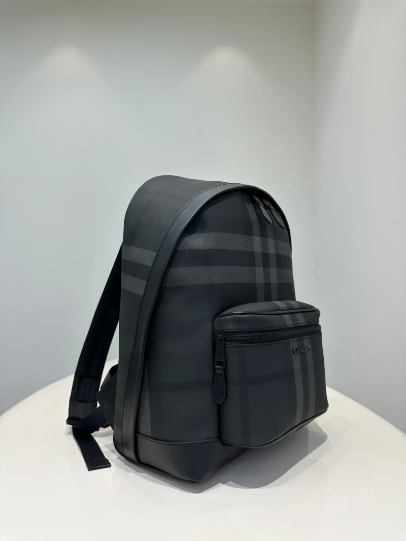 Burberry Black Check Backpack - Image 4