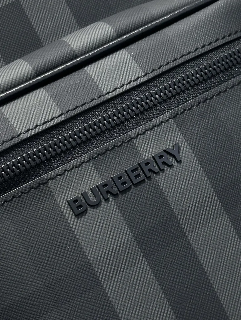 Burberry Black Check Backpack - Image 6