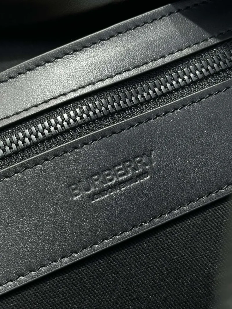 Burberry Black Check Backpack - Image 8