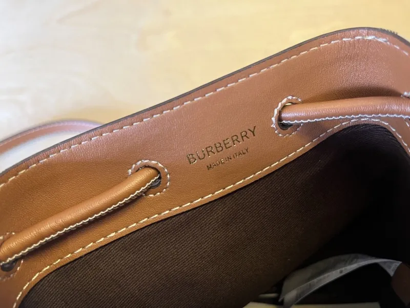 Burberry Classic Check Bucket Crossbody Bag - Image 8