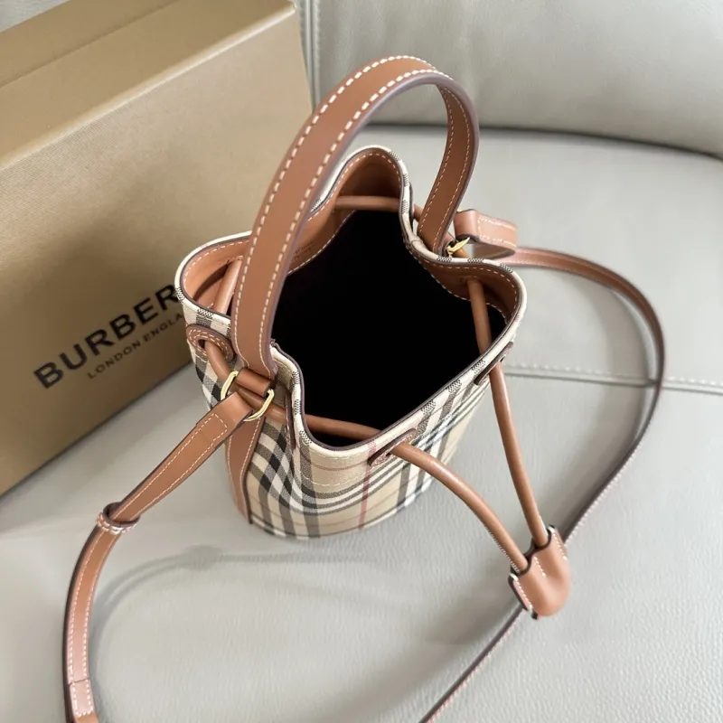 Burberry Vintage Check Bucket Bag - Image 7