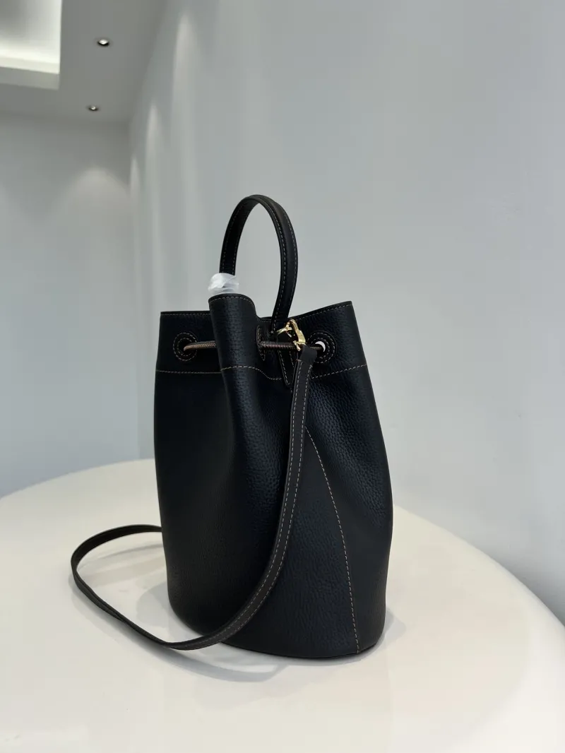 Burberry Black Leather Bucket Bag - Image 5