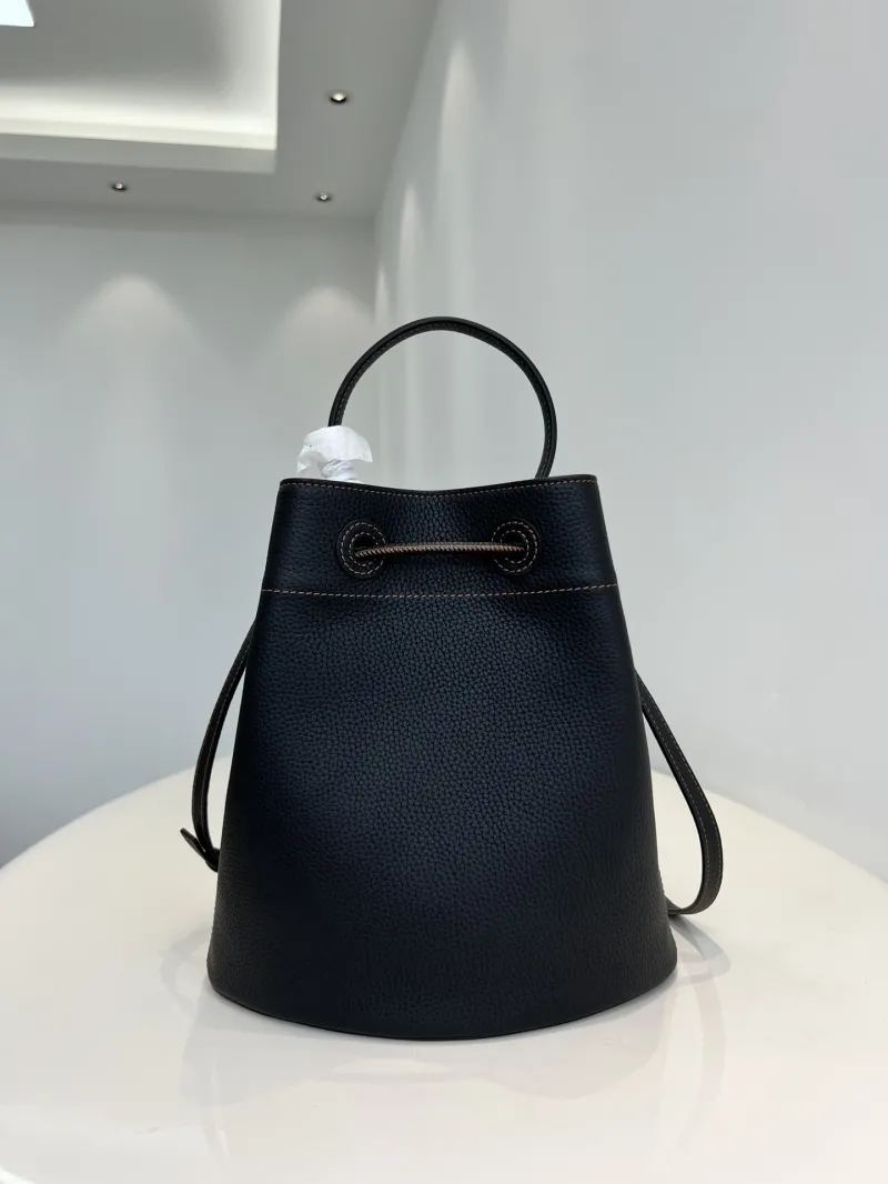 Burberry Black Leather Bucket Bag - Image 6