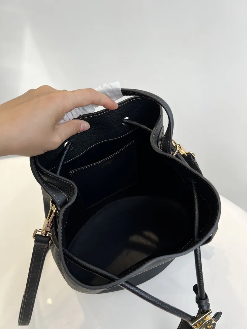 Burberry Black Leather Bucket Bag - Image 9