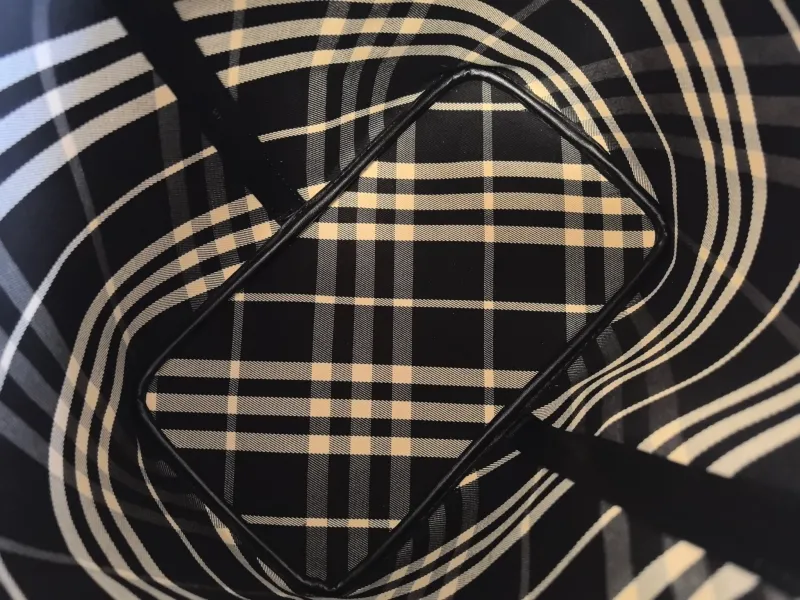 Burberry Black Check Bucket Bag 26 - Image 8