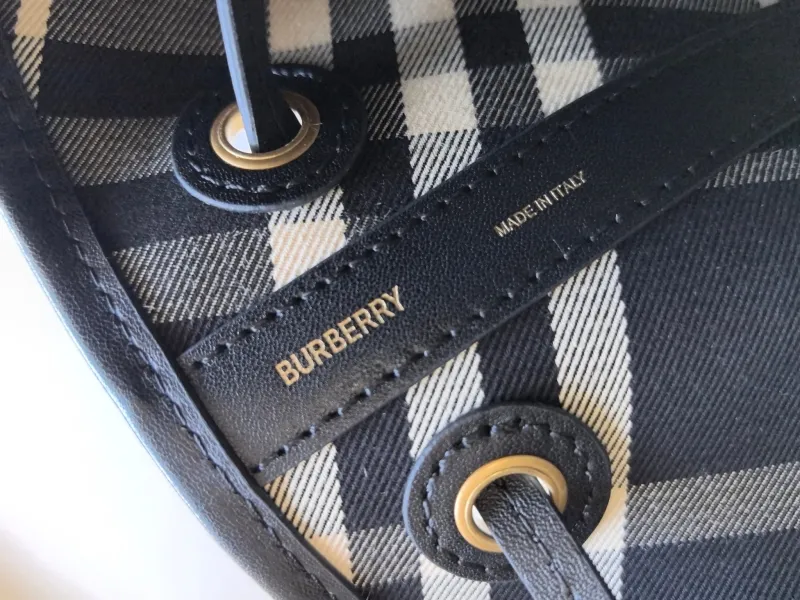 Burberry Black Check Bucket Bag 26 - Image 9