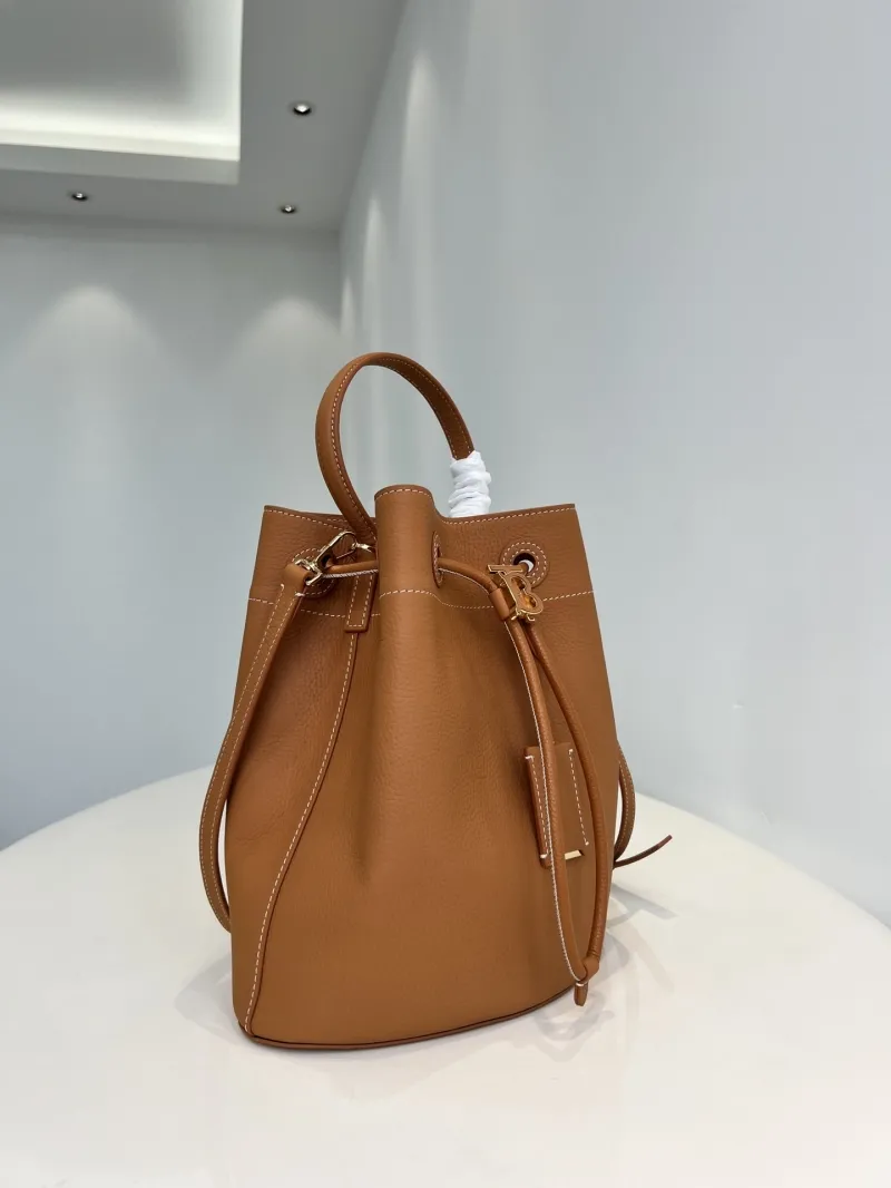 Burberry Brown Leather Bucket Bag - Image 5