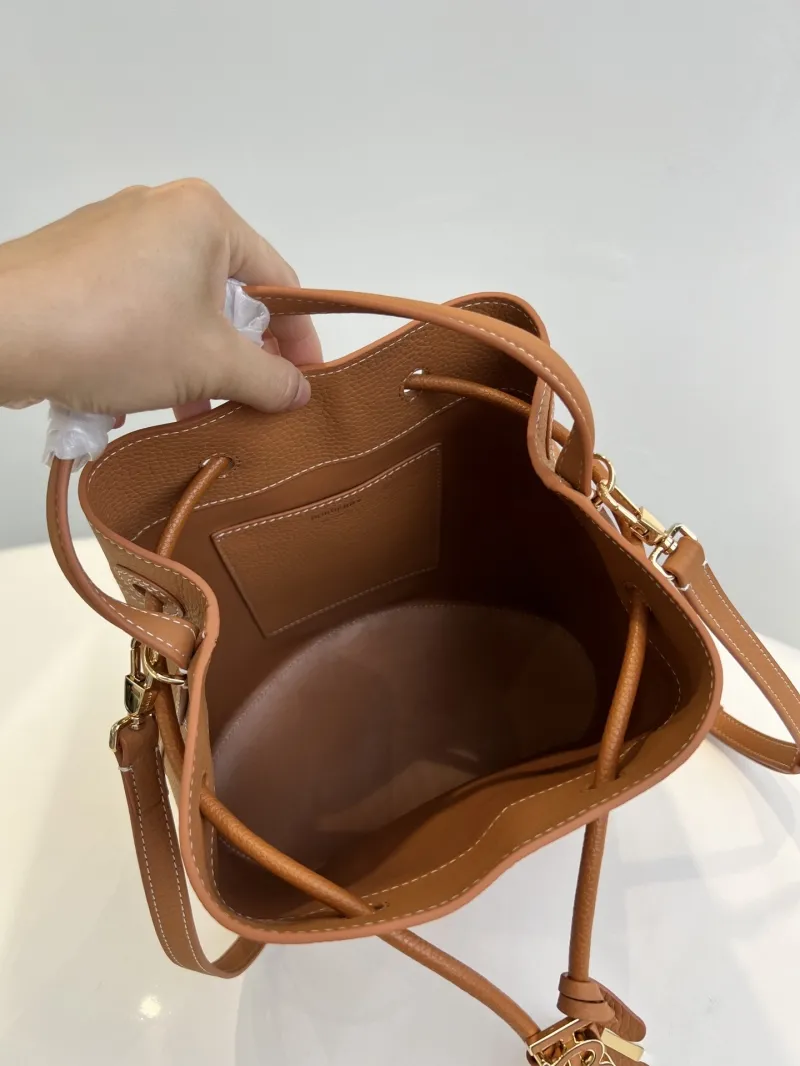 Burberry Brown Leather Bucket Bag - Image 9